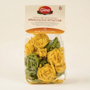 Gino - Bronze Extruded Spinach & Egg Duo Fettuccine - 1lb